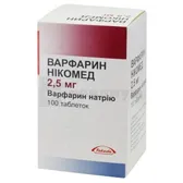 Варфарин Никомед таблетки 2,5 мг флакон №100
