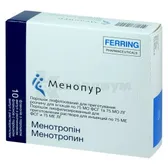 Менопур порошок лиофилизированный д/приготовления раствора д/инъекц. 75 МЕ флакон с растворителем в ампулах по 1 мл №10