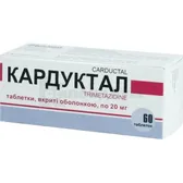 Кардуктал таблетки, покрытые оболочкой 20 мг блистер №60