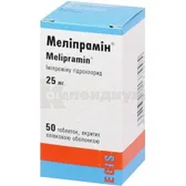 Мелипрамин® таблетки, покрытые пленочной оболочкой 25 мг флакон №50